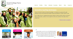 Desktop Screenshot of excelcollegekano.com