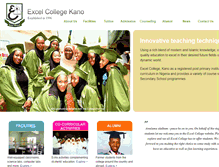 Tablet Screenshot of excelcollegekano.com